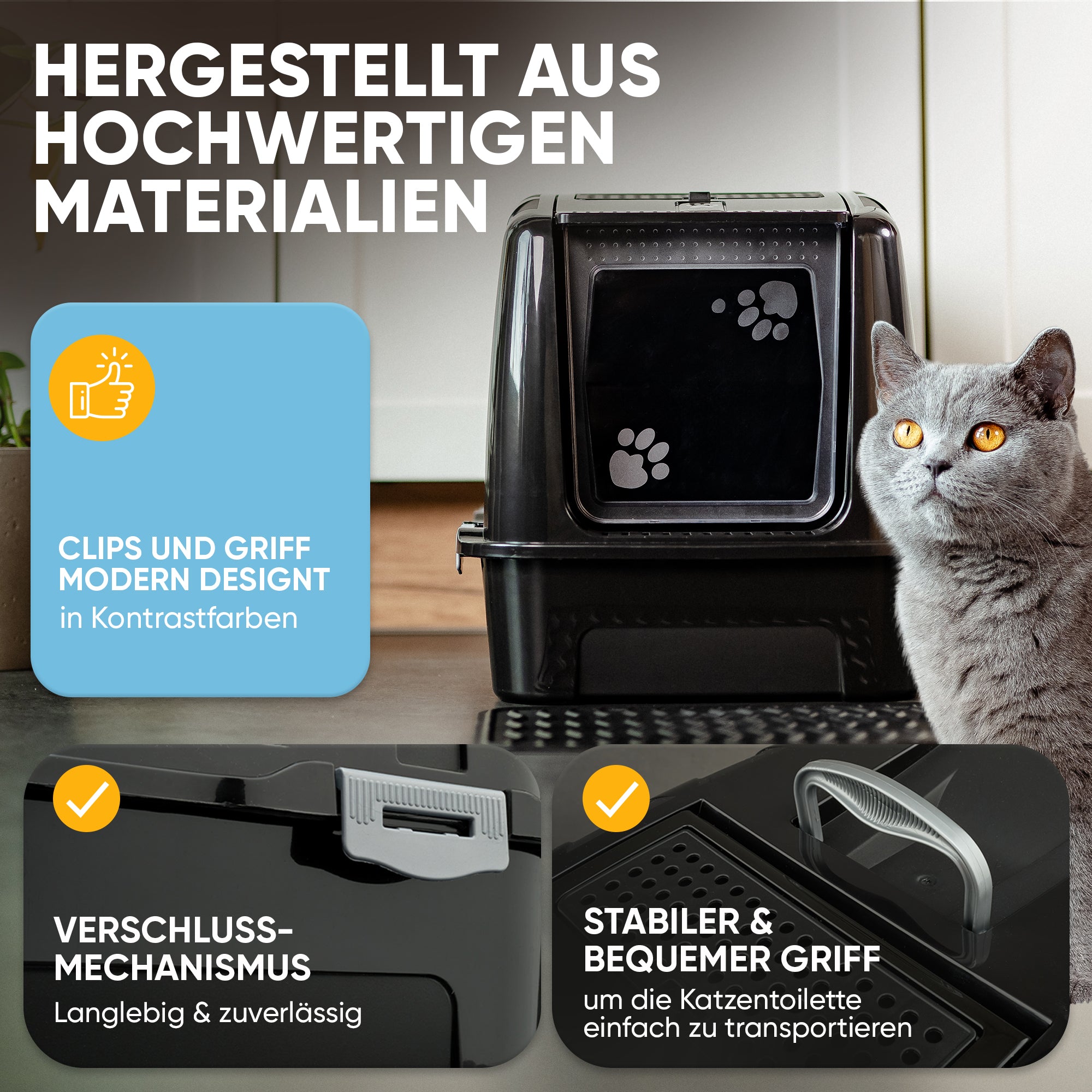 Katzenklo mit Deckel