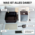 Bild in Galerie-Betrachter laden, Katzenklo mit Deckel
