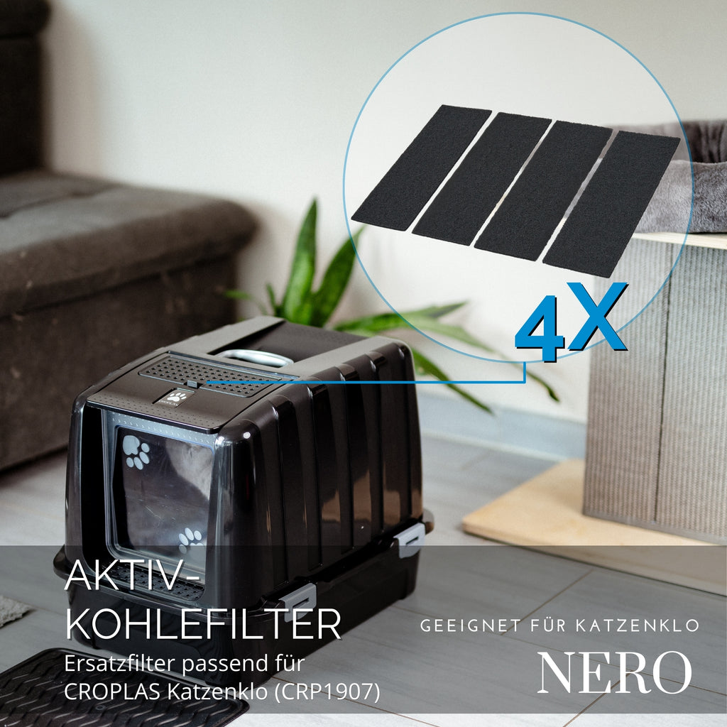 CROPLAS Aktivkohlefilter - 4er